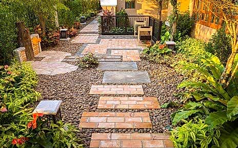 xeriscape, malçlama